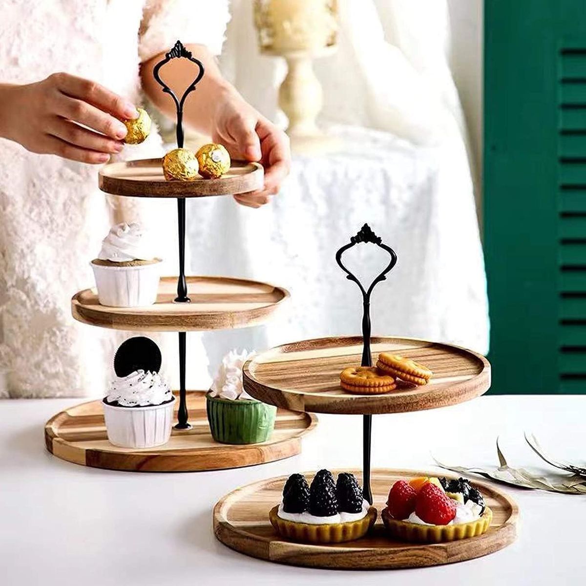 Dessert Cupcake Stand 3 Tier Cup Cake Holder Tower Tiered Serving Tray